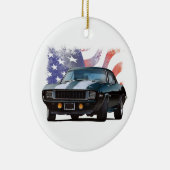 Amerikanisches schwarzes Camaro Keramik Ornament (Rechts)