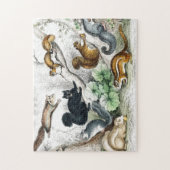 Amerikanisches Schwarzes Eichhörnchen, Ariel Petau Puzzle (Vertikal)