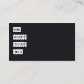 Amerikanisches selbstbewegendes klassisches rosa visitenkarte (Rückseite)