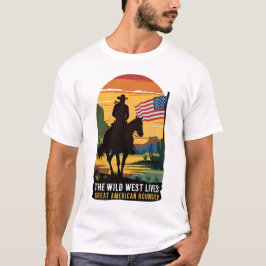 amerikanisches Shirt, Western für T-Shirt