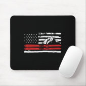 Amerikanisches Skigeschenk für einen Skifahrer Mousepad (Mit Mouse)