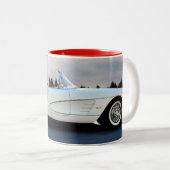 Amerikanisches Sport-Auto Zweifarbige Tasse (VorderseiteRechts)