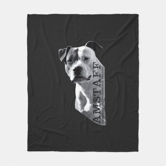 Amerikanisches Staffordshire Terrier - Amstaff Fleecedecke (Vorderseite)
