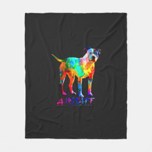 Amerikanisches Staffordshire Terrier - Amstaff Fleecedecke