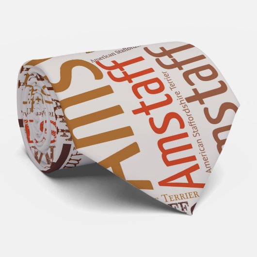 Amerikanisches Staffordshire Terrier - Amstaff Krawatte (Gerollt)