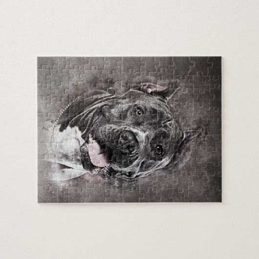 Amerikanisches Staffordshire Terrier - Amstaff Puzzle (Horizontal)