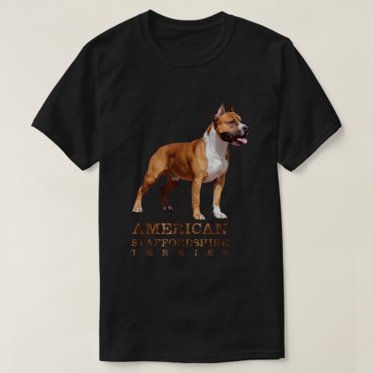 Amerikanisches Staffordshire Terrier - Amstaff T-Shirt (Design vorne)