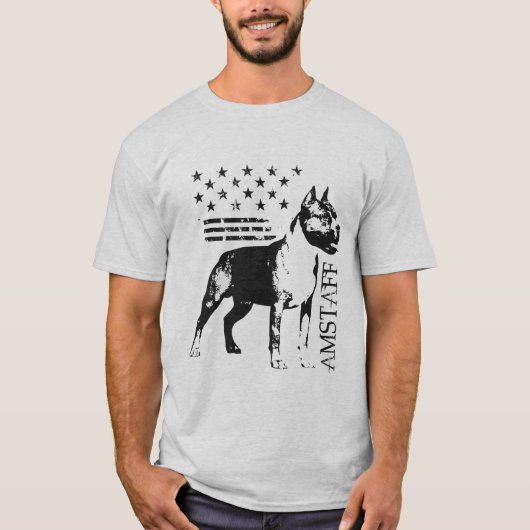 Amerikanisches Staffordshire Terrier - Amstaff T-Shirt (Vorderseite)