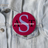 Amerikanisches Staffordshire Terrier Button (Beispiel)