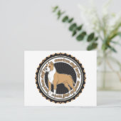 Amerikanisches Staffordshire Terrier Postkarte (Stehend Vorderseite)