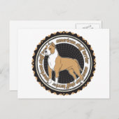 Amerikanisches Staffordshire Terrier Postkarte (Vorne/Hinten)