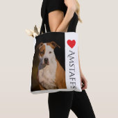 Amerikanisches Staffordshire-Terrier-Tasche Tasche (Von Nahem)