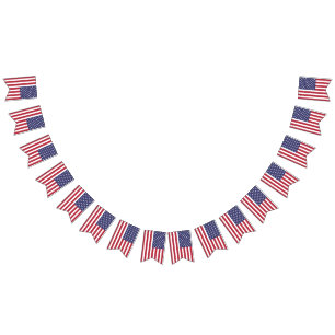 Amerikanisches Star-Spangled-Banner Wimpelkette