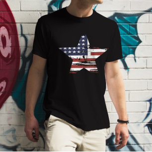 Amerikanisches Sternenflaggen-T-Shirt T-Shirt