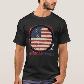 Amerikanisches Stolz Vintage-Flaggen-T-Shirt – Pat T-Shirt