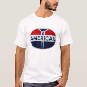 Amerikanisches Tankstellen-Vintage-Schild Kristall T-Shirt