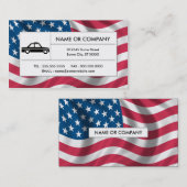 amerikanisches Taxi Visitenkarte (Vorne/Hinten)