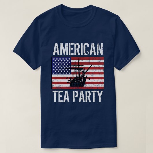 Amerikanisches Tee-Party T-Shirt (Design vorne)