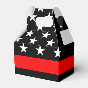 Amerikanisches Thin Red Line Grafik Geschenkschachtel