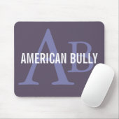 Amerikanisches Tyrann-Zucht-Monogramm Mousepad (Mit Mouse)