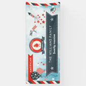 Amerikanisches Unabhängigkeits-Tag-GRILLEN US Banner (Vertikal)