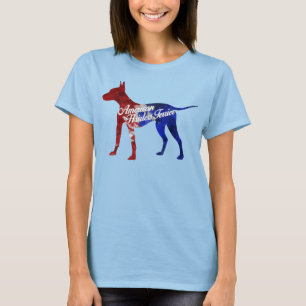 Amerikanisches unbehaartes Terrierburnout-T-Shirt T-Shirt