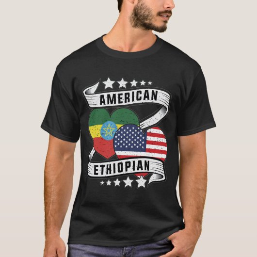 Amerikanisches und äthiopisches Shirt (Vorderseite)