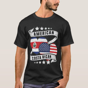 Amerikanisches und Costa rikanisches Shirt Halbame