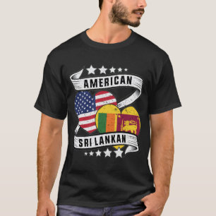 Amerikanisches und Sri-lankan-Shirt T-Shirt
