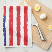 Amerikanisches USA-Flagge *Hand Sketch* wir Flagge Küchentuch (Viertel Falte)