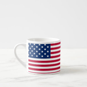 Amerikanisches USA-Flagge-Stolz-Design Espressotasse