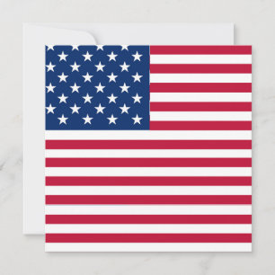 Amerikanisches USA-Flagge-Stolz-Design Feiertagskarte