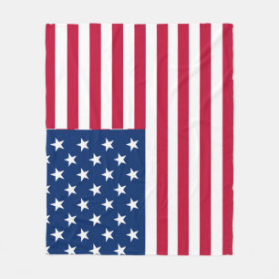 Amerikanisches USA-Flagge-Stolz-Design Fleecedecke