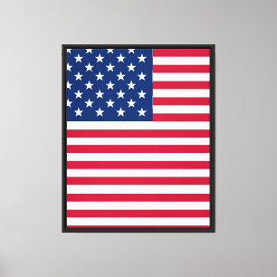 Amerikanisches USA-Flagge-Stolz-Design Leinwanddruck