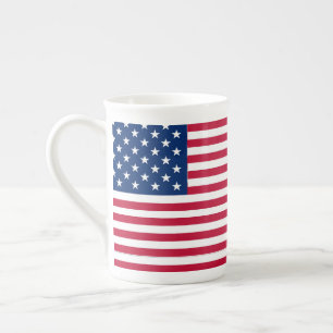 Amerikanisches USA-Flagge-Stolz-Design Porzellantasse