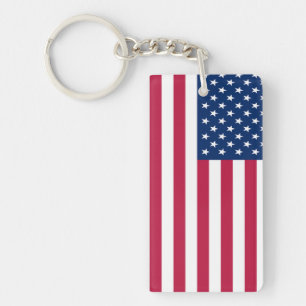 Amerikanisches USA-Flagge-Stolz-Design Schlüsselanhänger