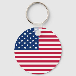 Amerikanisches USA-Flagge-Stolz-Design Schlüsselanhänger