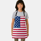 Amerikanisches USA-Flagge-Stolz-Design Schürze (Insitu)