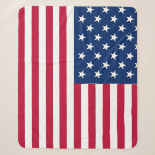 Amerikanisches USA-Flagge-Stolz-Design Sherpadecke