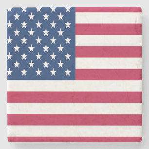 Amerikanisches USA-Flagge-Stolz-Design Steinuntersetzer