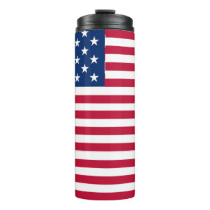 Amerikanisches USA-Flagge-Stolz-Design Thermosbecher