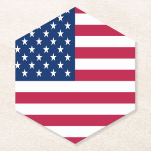 Amerikanisches USA-Flagge-Stolz-Design Untersetzer