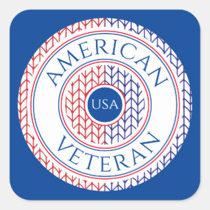 AMERIKANISCHES VETERAN - Große Aufkleber auf dem P