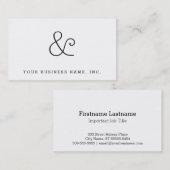 Amerikanisches Visitenkarte (Vorne/Hinten)