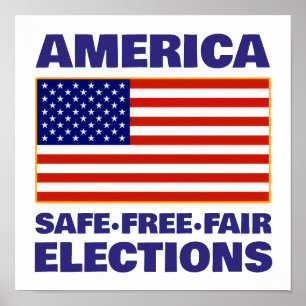 Amerikanisches Wahlplakat Poster