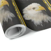 Amerikanisches Weißkopfseeadler-Packpapier Geschenkpapier (Rolleneckpunkt)