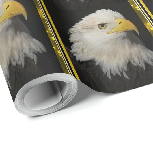 Amerikanisches Weißkopfseeadler-Packpapier Geschenkpapier (Rolleneckpunkt)