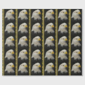 Amerikanisches Weißkopfseeadler-Packpapier Geschenkpapier (Flach)