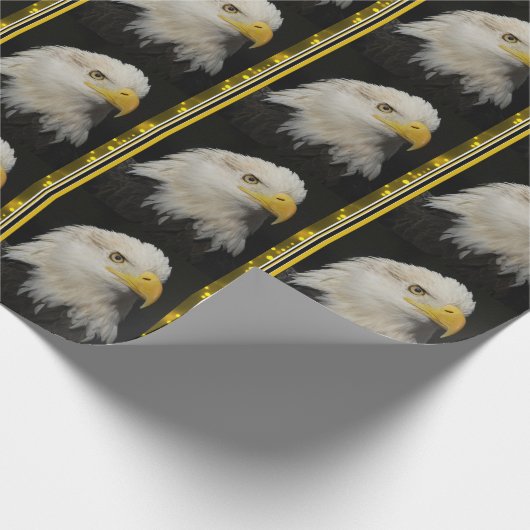 Amerikanisches Weißkopfseeadler-Packpapier Geschenkpapier (Ecke)