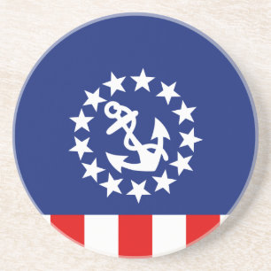 Amerikanisches Yachtflaggen-Symbol Getränkeuntersetzer